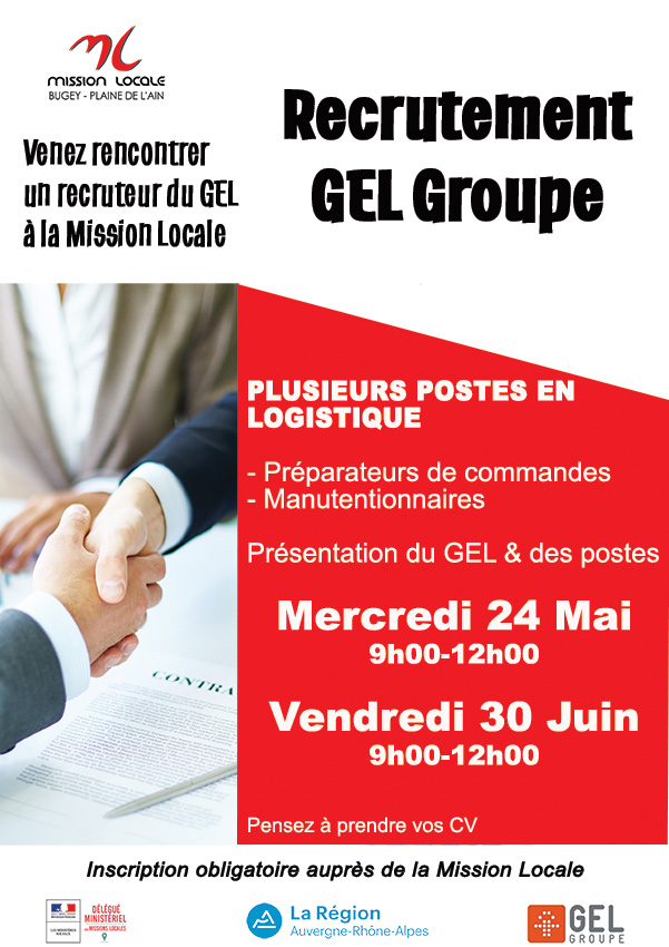 gel recrutement mission locale amberieu belley mljbpa